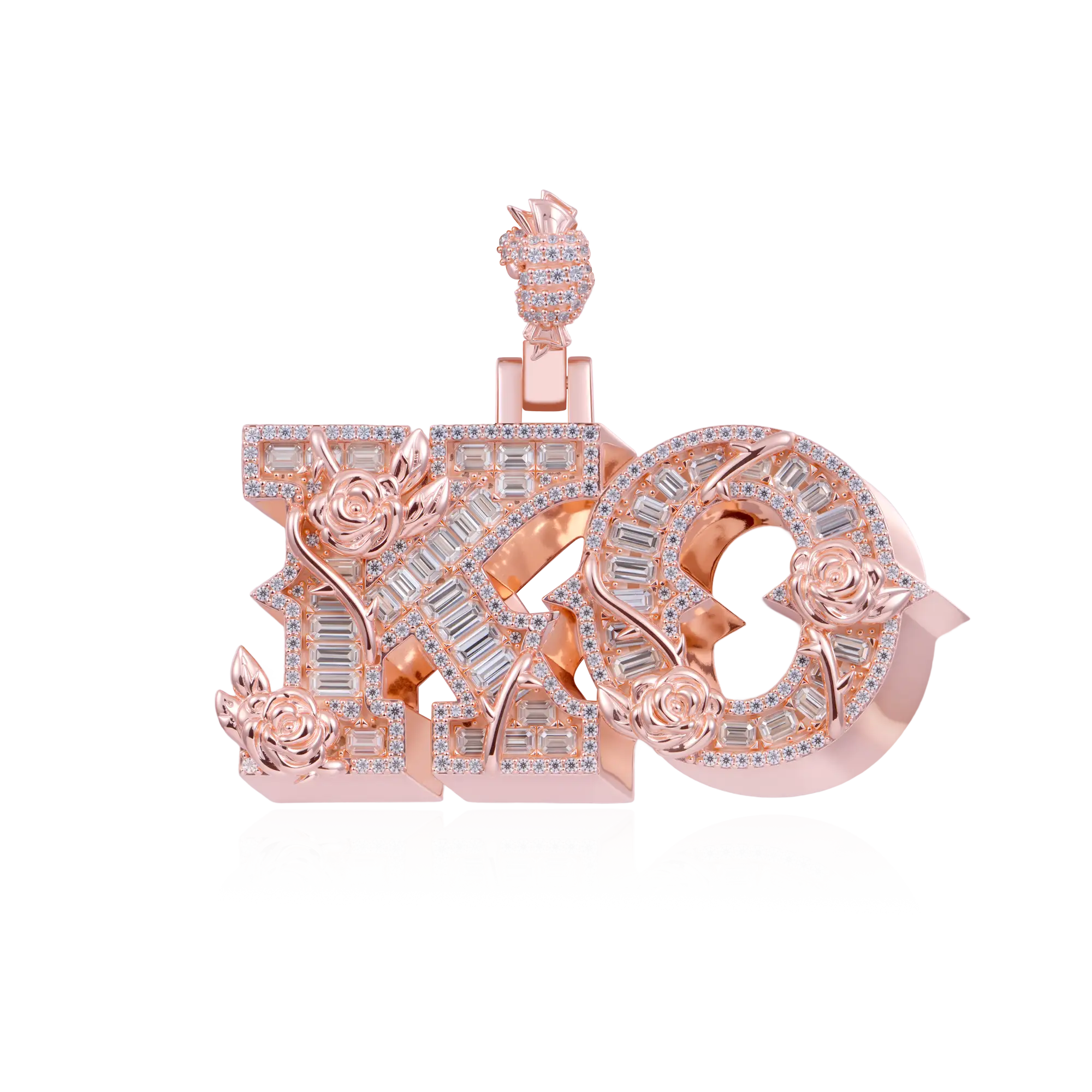 Custom Rose Font Pendant-30mm