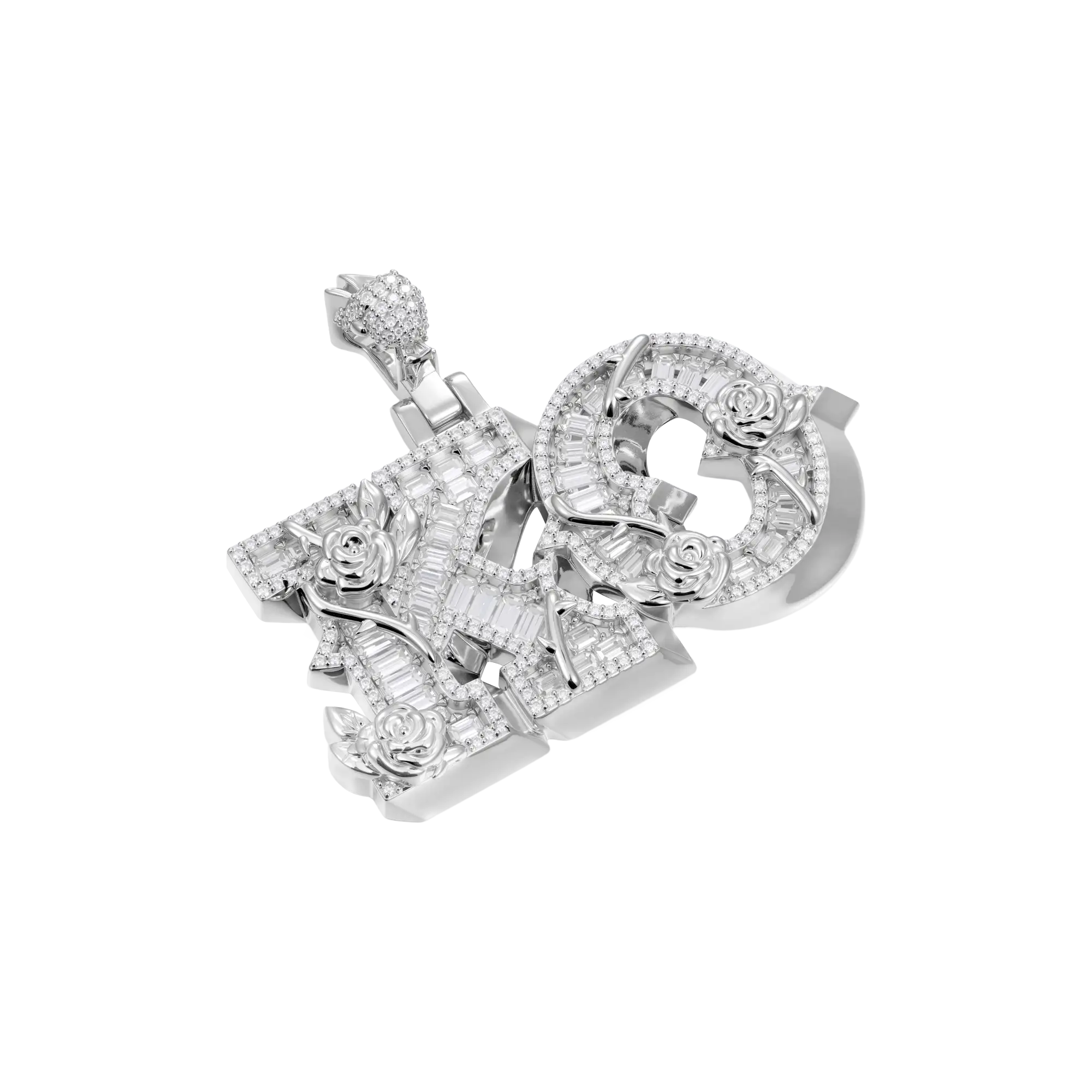 Custom Rose Font Pendant-30mm