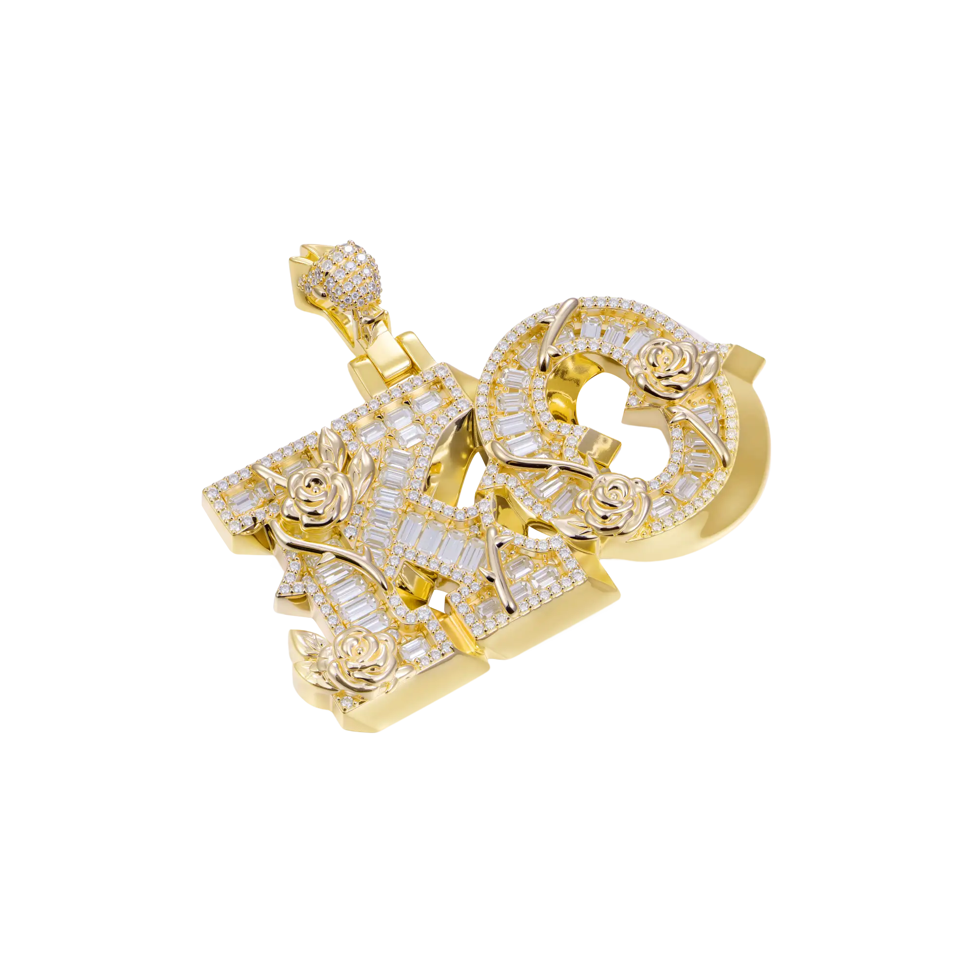 Custom Rose Font Pendant-30mm