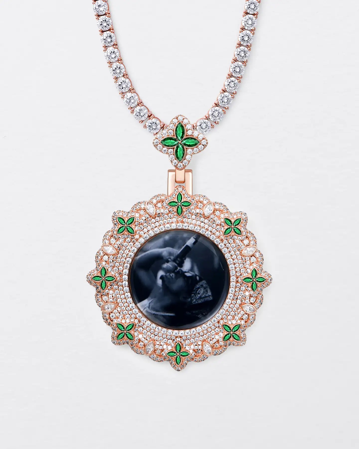 Custom Infinite Luck Photo Frame Pendant