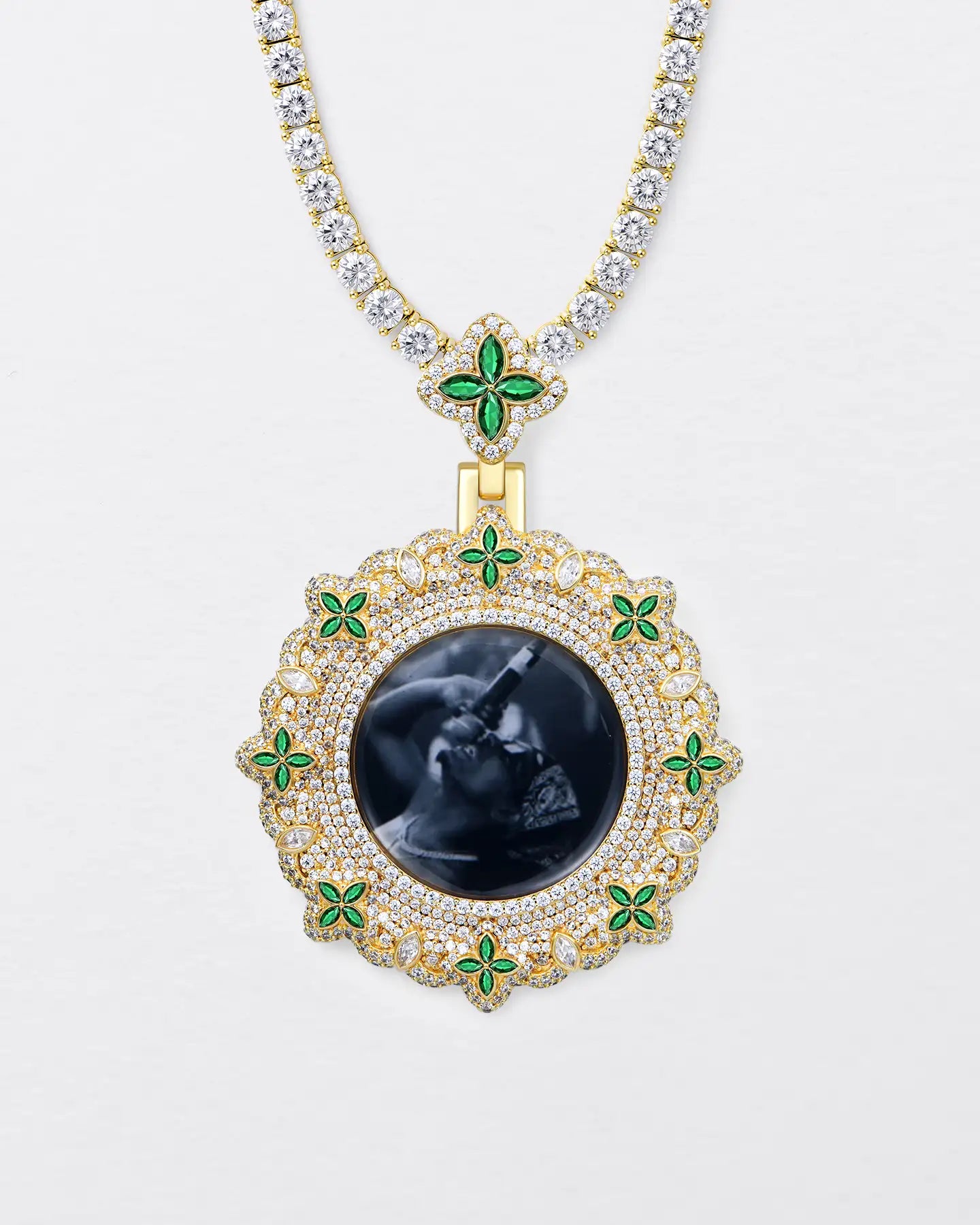 Custom Infinite Luck Photo Frame Pendant