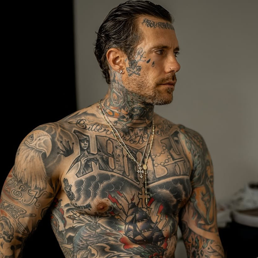 Maßgeschneidertes Rosenkranz-Halskettenset der Jungfrau Maria – Gelbgold