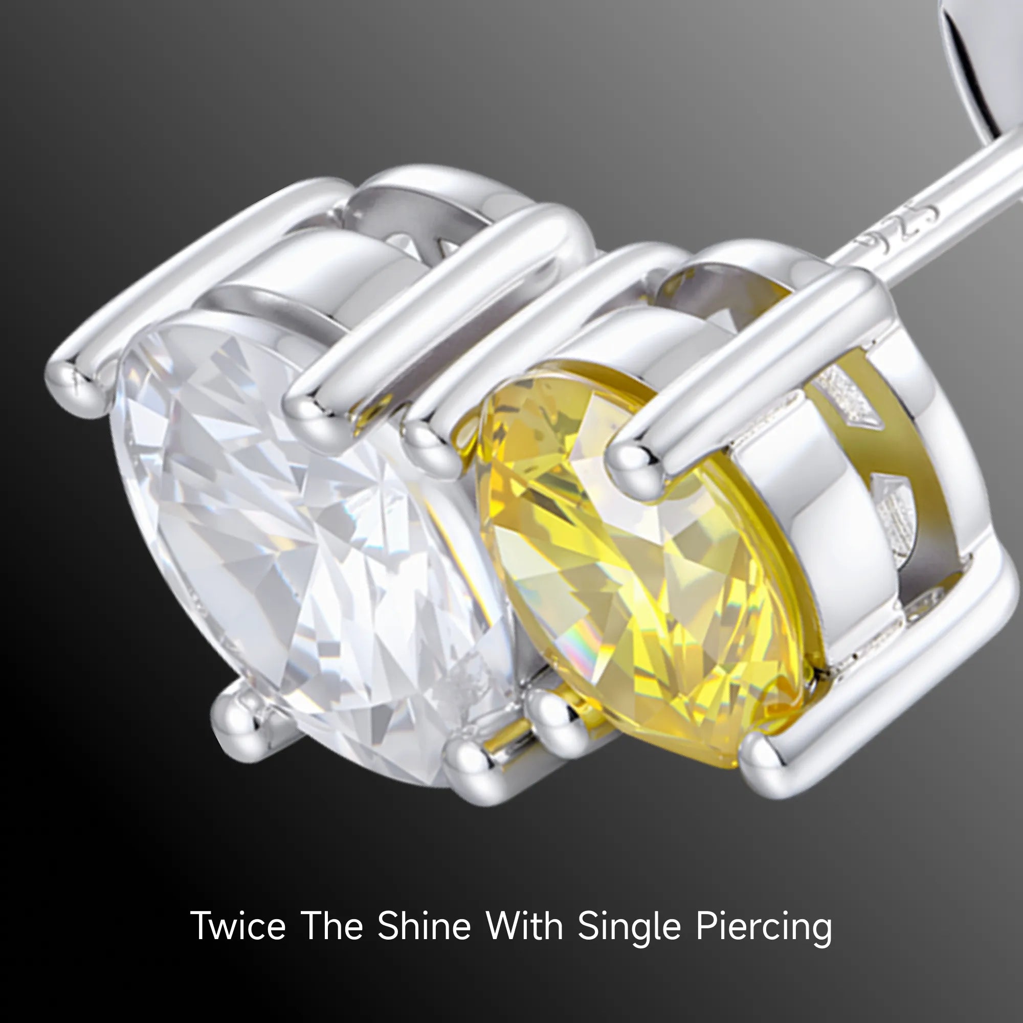 #Diamond_White + Yellow Diamond ( 18k White Gold )
