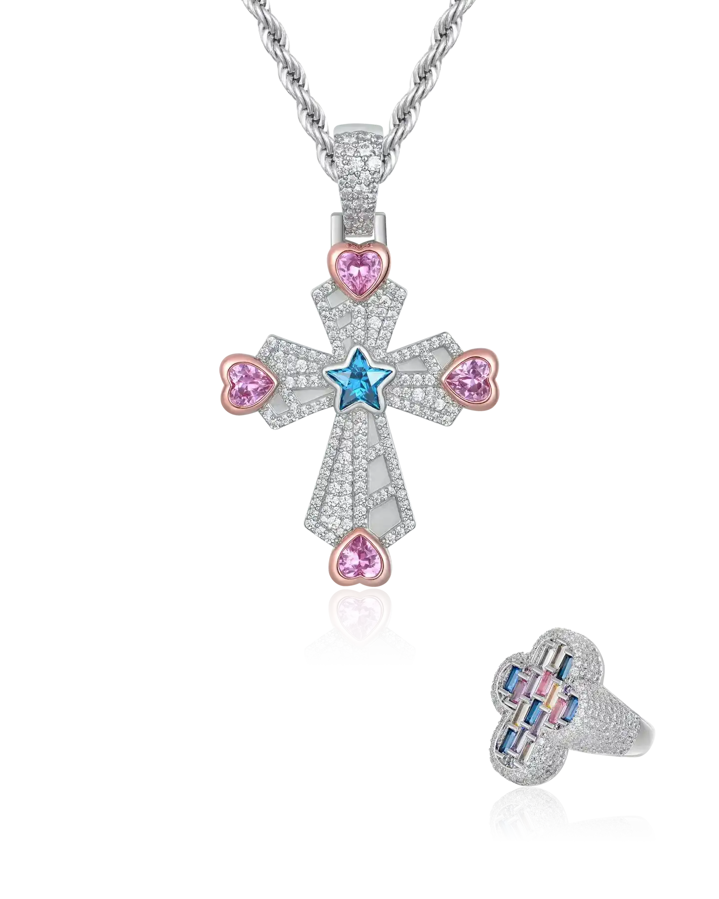 Colgante Vitraux Night & Juego de anillos