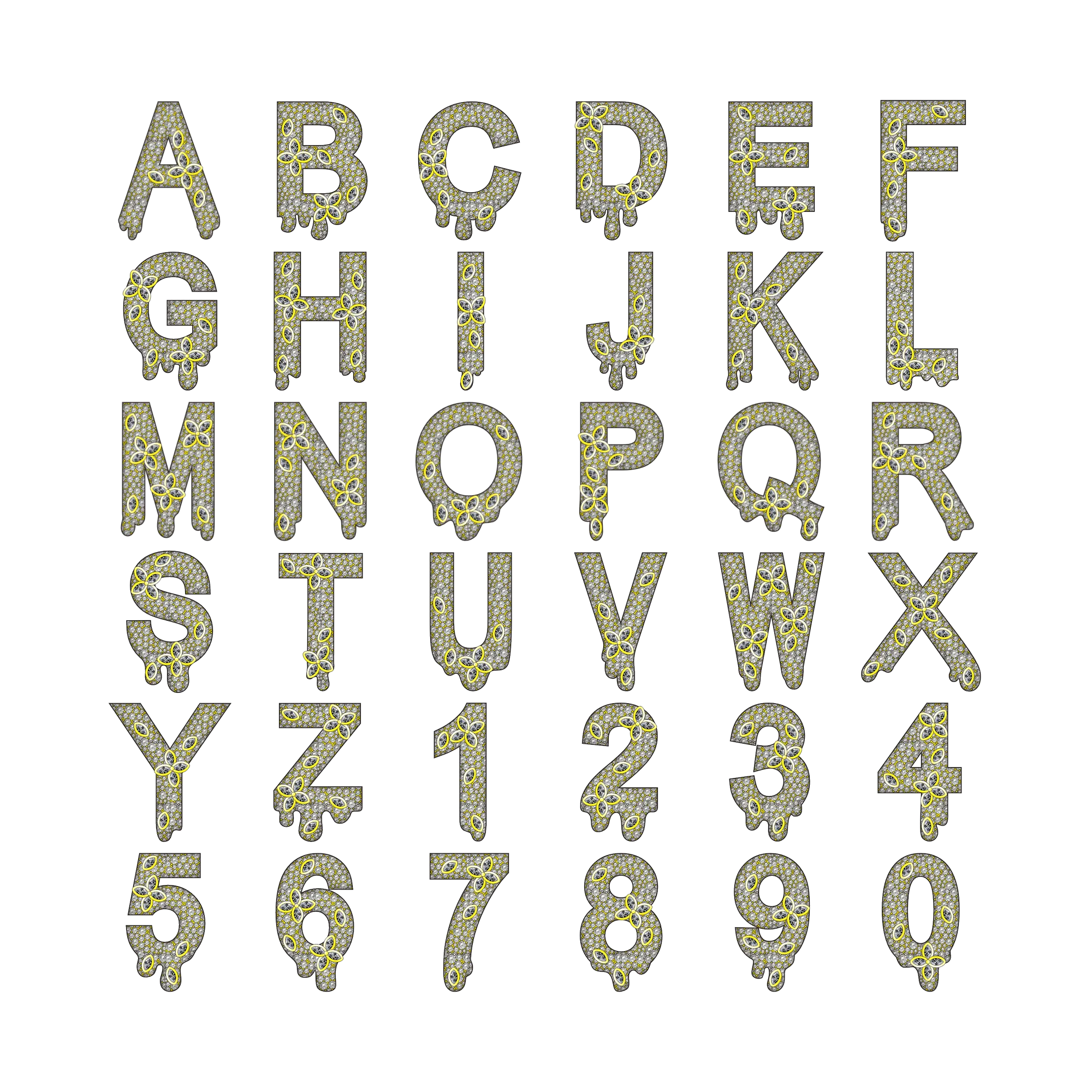 Custom Four Leaf Clover Font Pendant