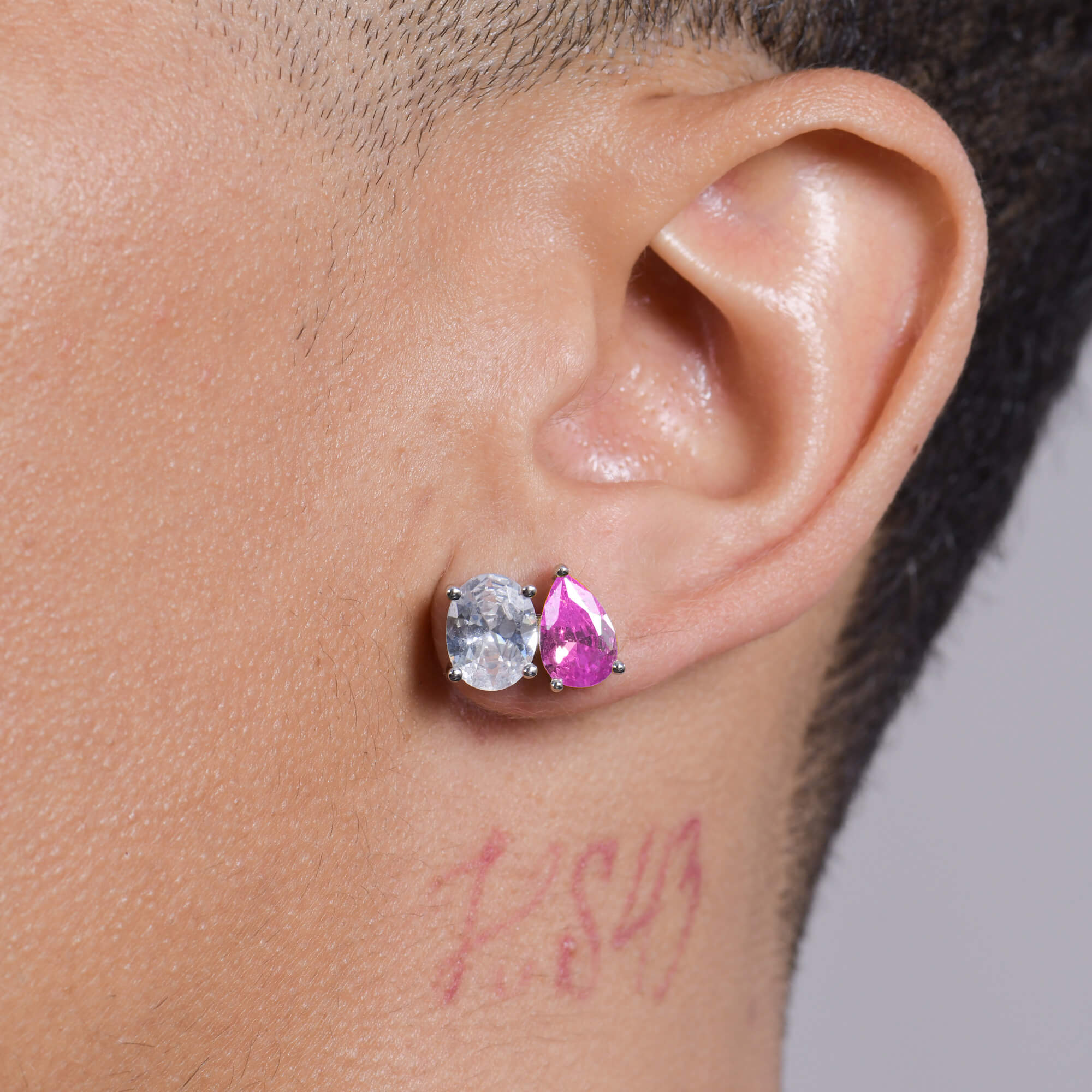 #Diamond_White + Pink Diamond ( 18k White Gold )