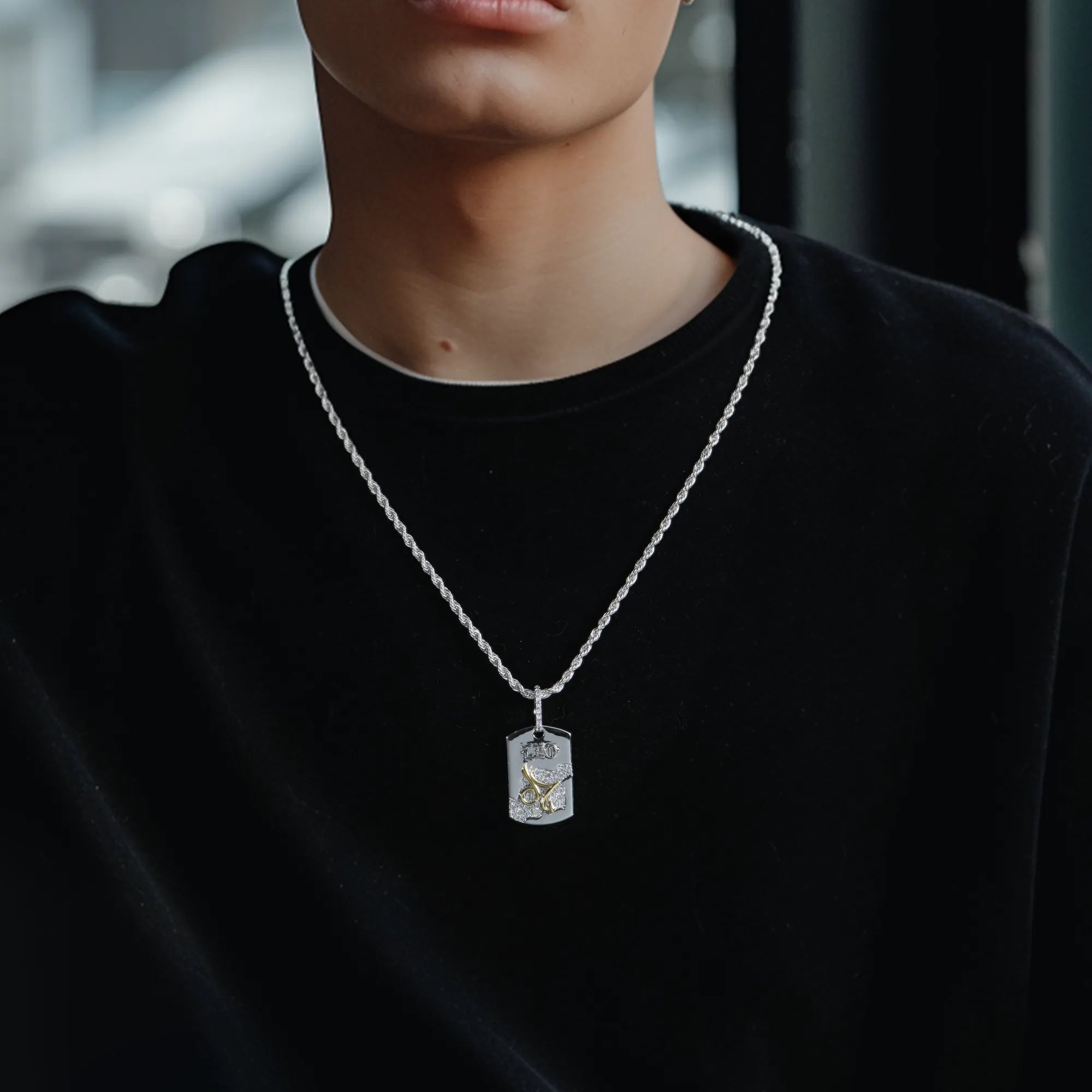 Zodiac Dog Tag Pendant