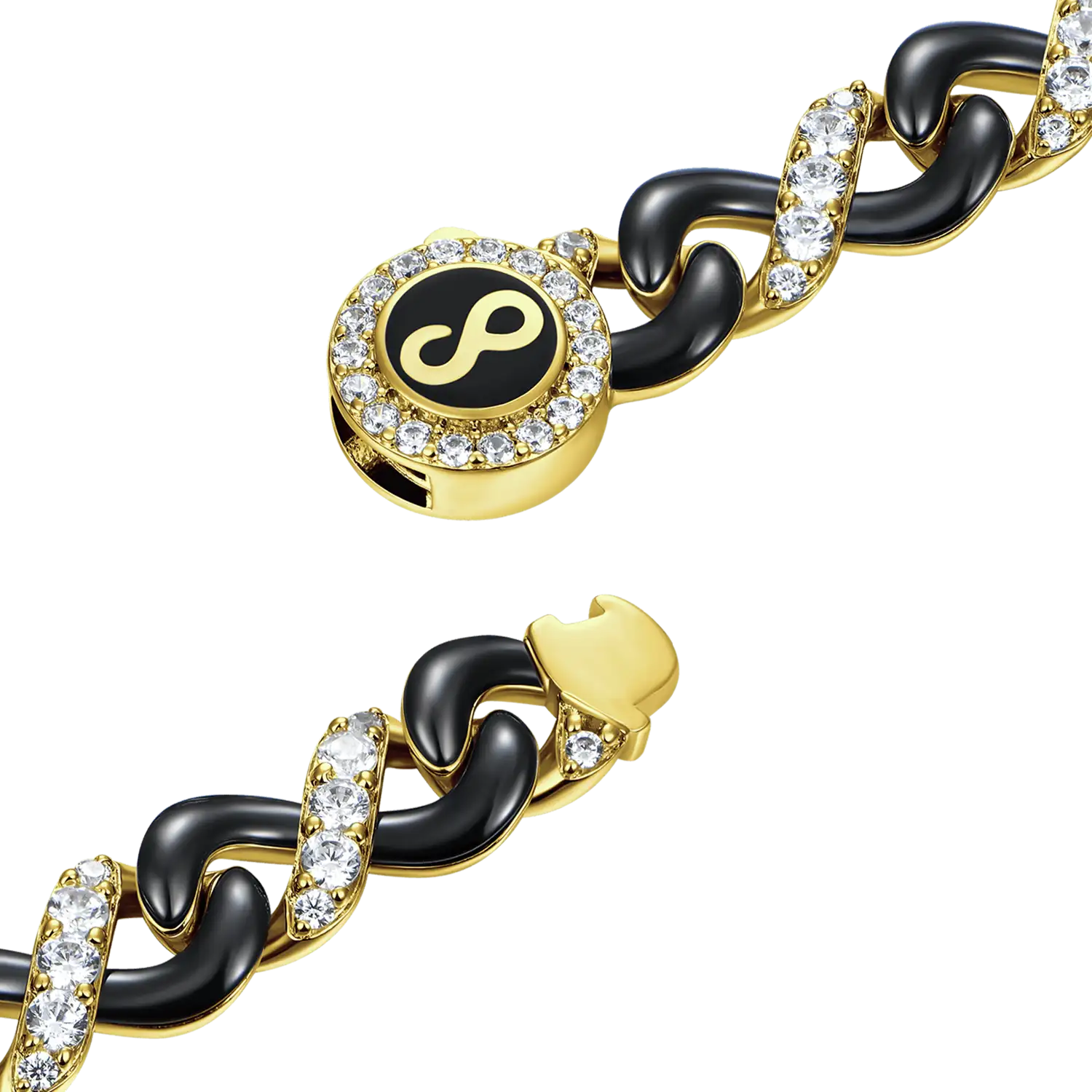 Infinity Two-tone Snake Shape Bracelet - 8mm