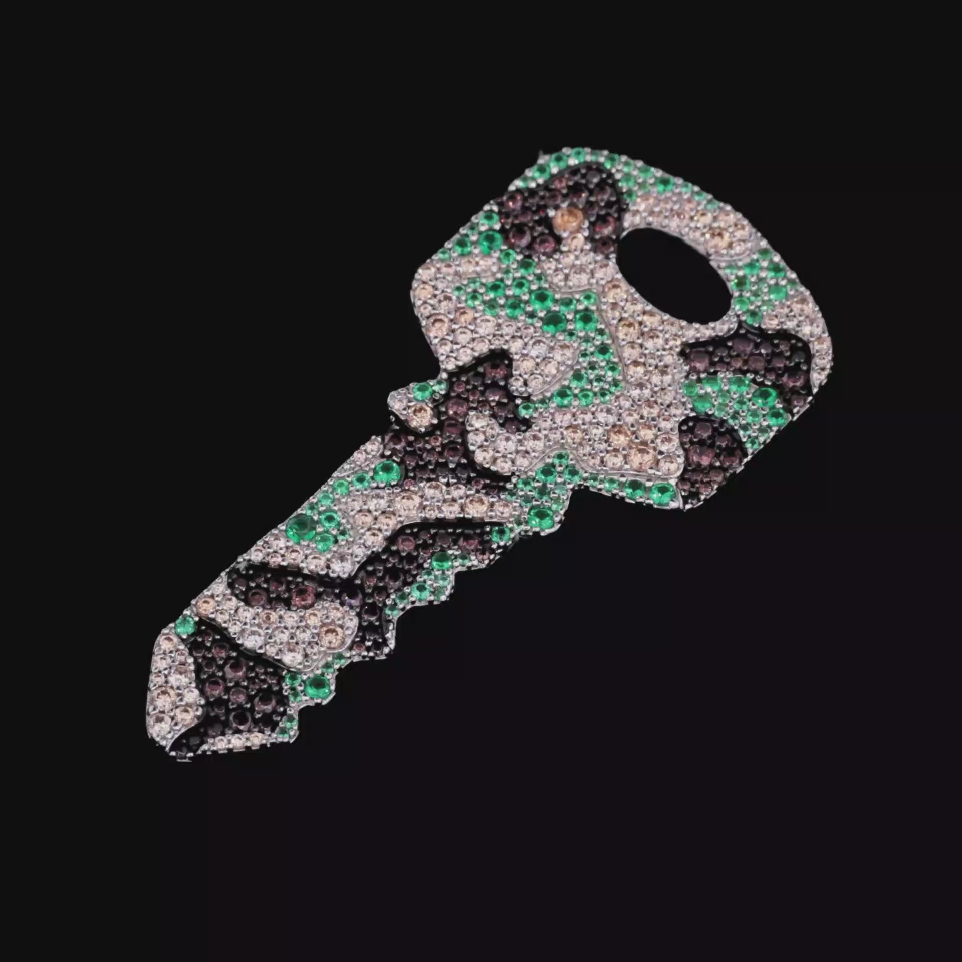 Camo Key Pendant