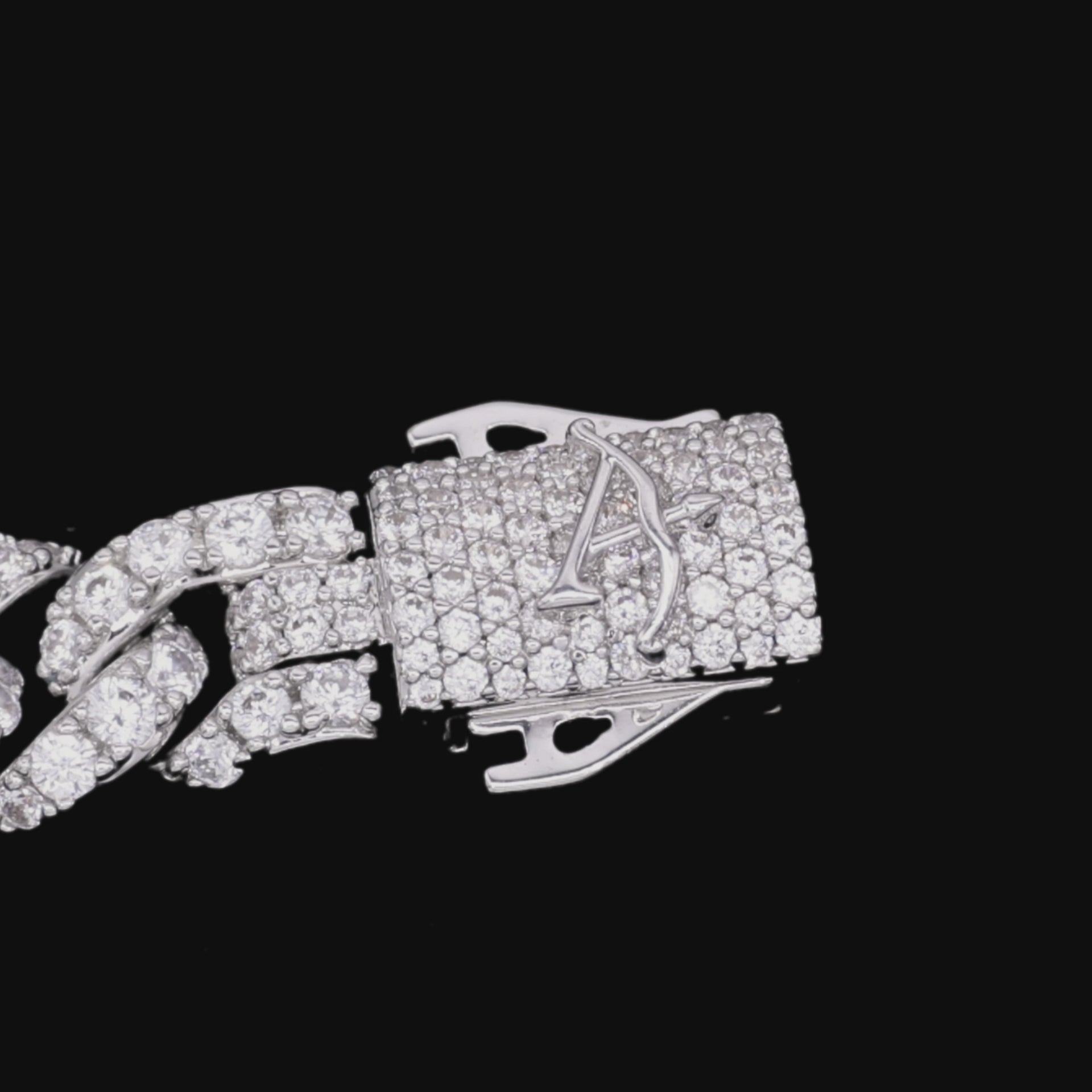 Moissanite Micro Round Cut Cuban Link Chain - 8mm