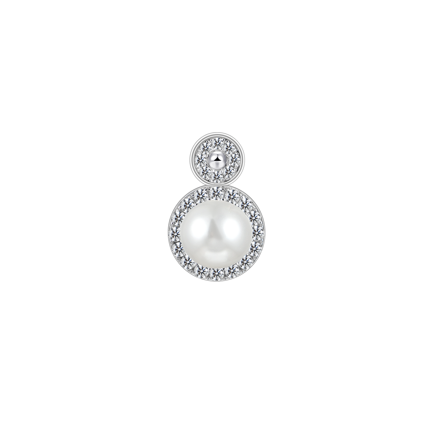 Knight Barbed Wire Pearl Hoop Earring