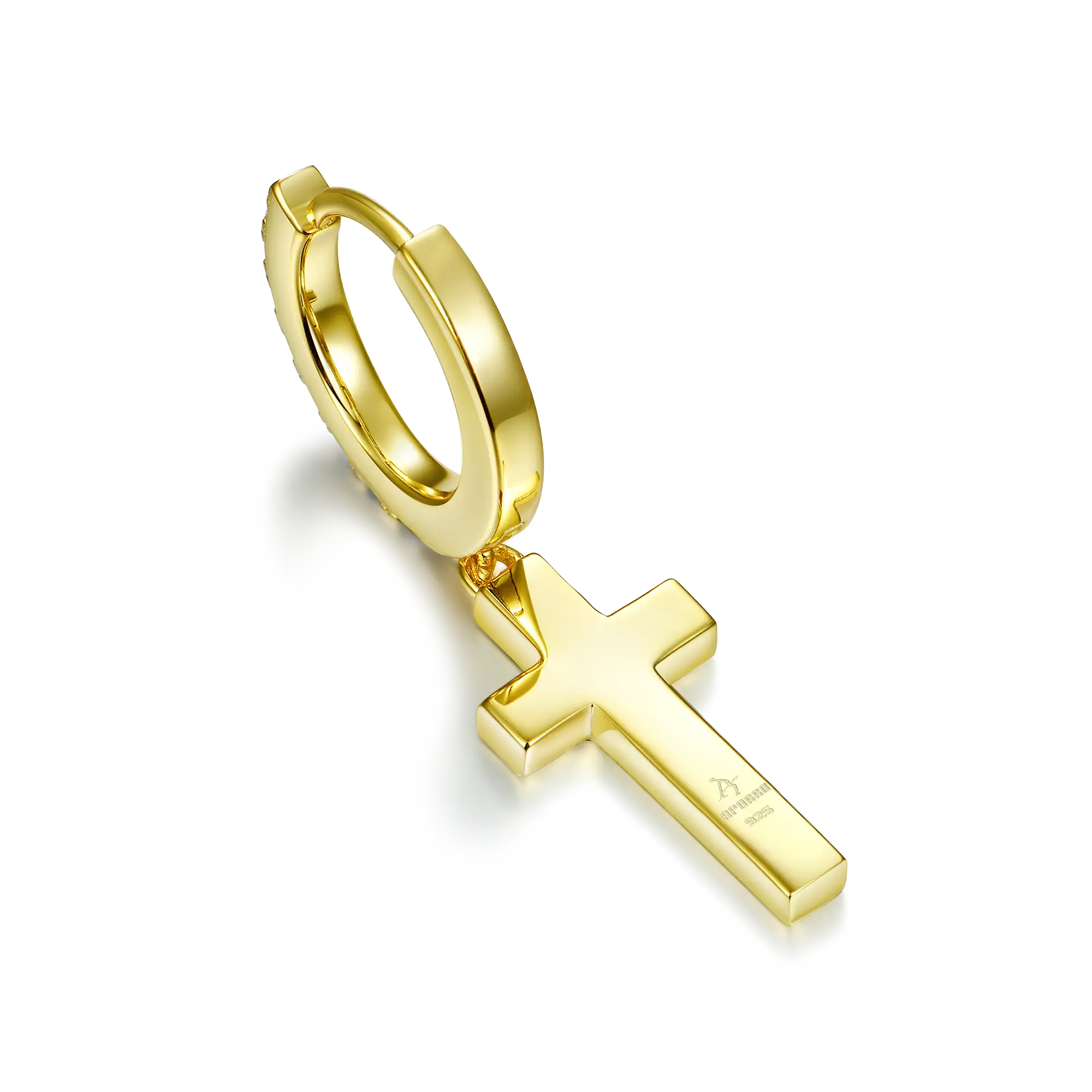 Pendientes colgantes con cruz de Arcenciel S925 - Par