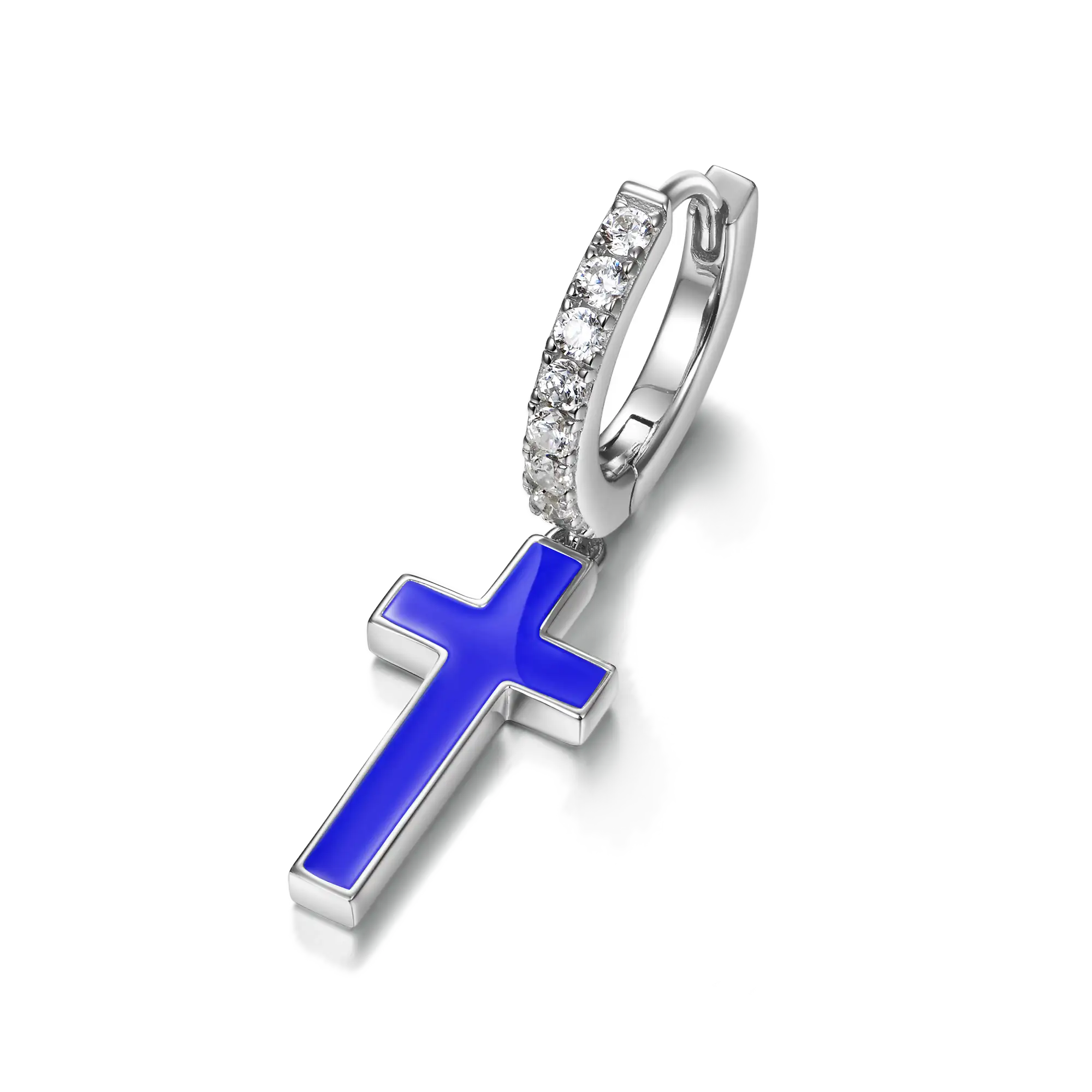 Pendientes colgantes con cruz de Arcenciel S925 - Par