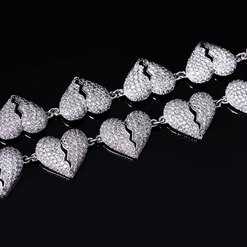 Chaîne cardiaque brisée glacée