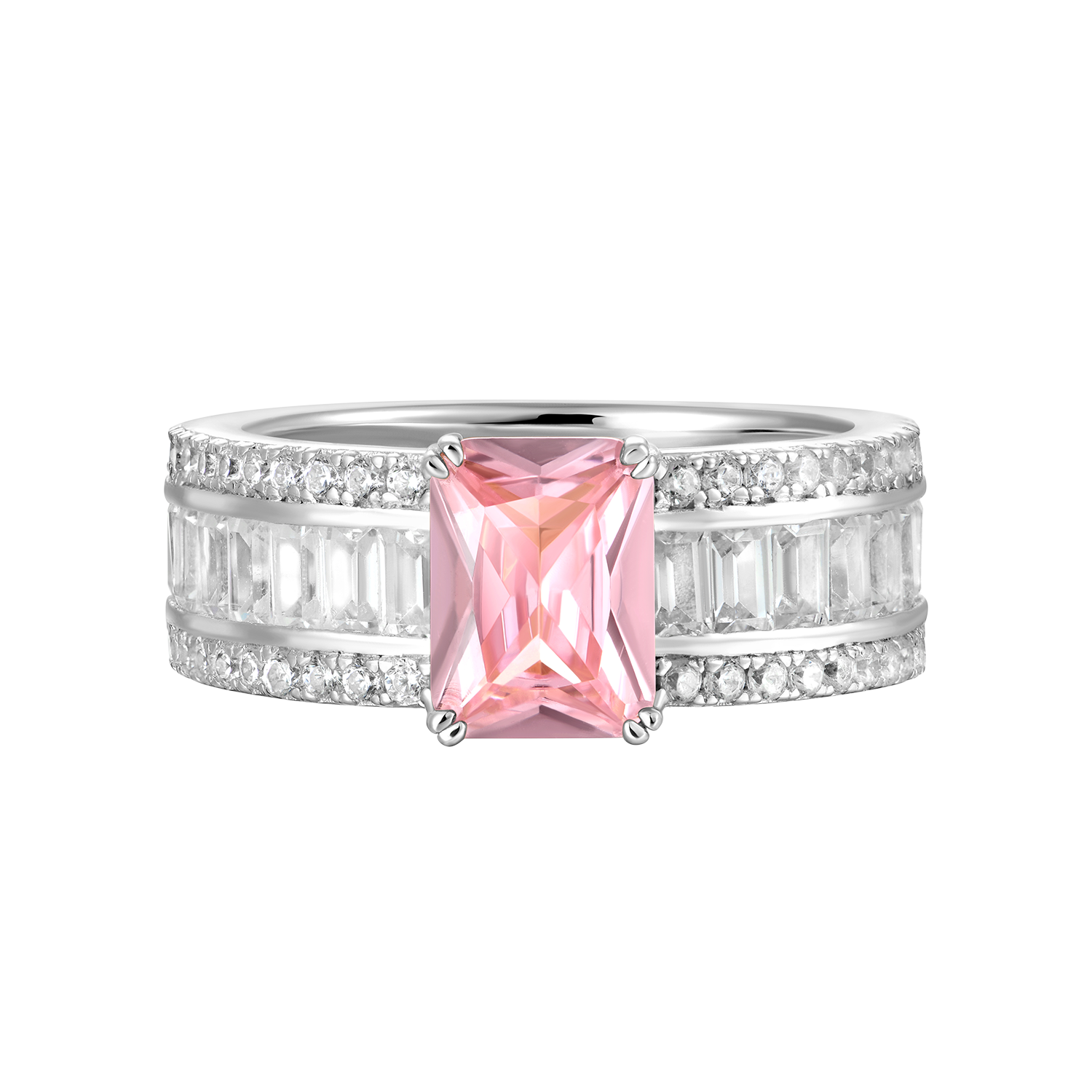 Custom Emerald Cut Band Ring
