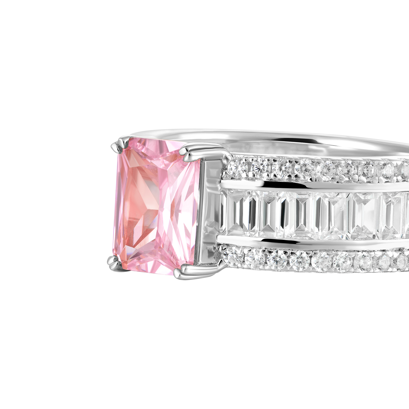 Custom Emerald Cut Band Ring