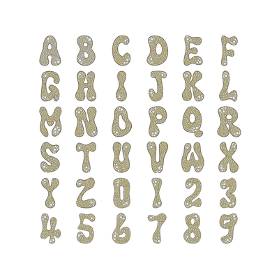 Custom Bubble Font Pendant - 30mm