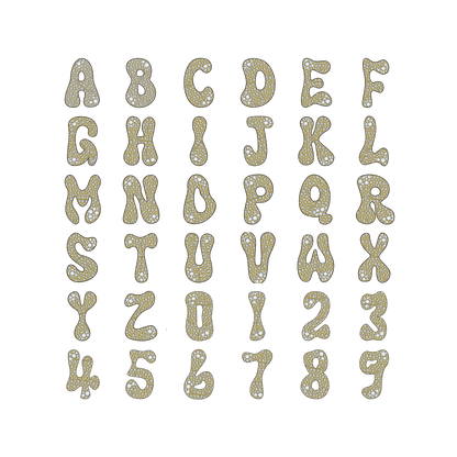 Custom Bubble Font Pendant - 30mm