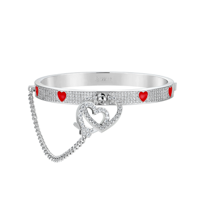 Bracciale con fibbia "Tienimi stretto" - 7 mm