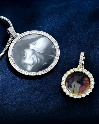 Custom Moissanite Photo Pendant