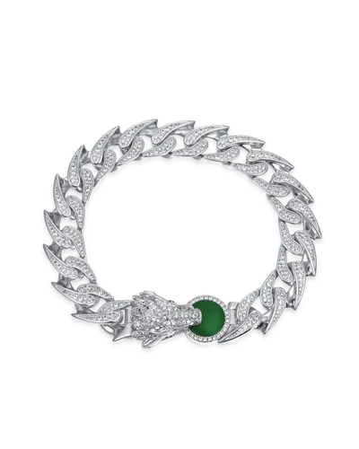 WONG Ⅱ Ridge Iced Out Cuban Bracelet - 12mm