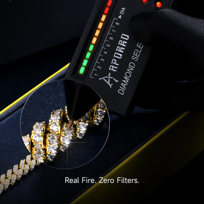 Catena di collegamento cubano a micro micro taglio rotondo - 6mm