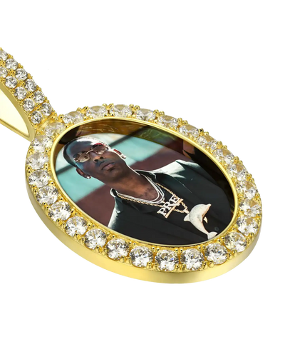 Custom Oval Photo Pendant