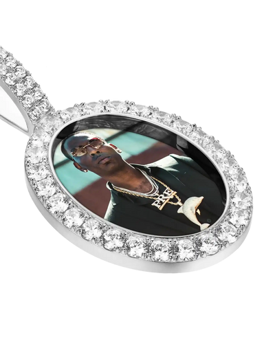 Custom Oval Photo Pendant