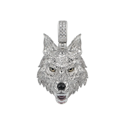 Pendentif loup intrépide des femmes