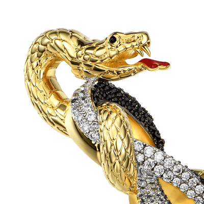 Infinity Tri-tone Snake Pendant