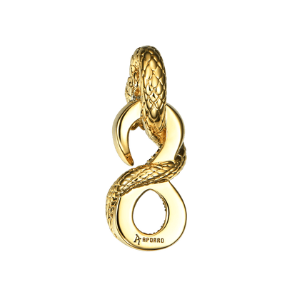 Pendentif de serpent à trois tons infinies