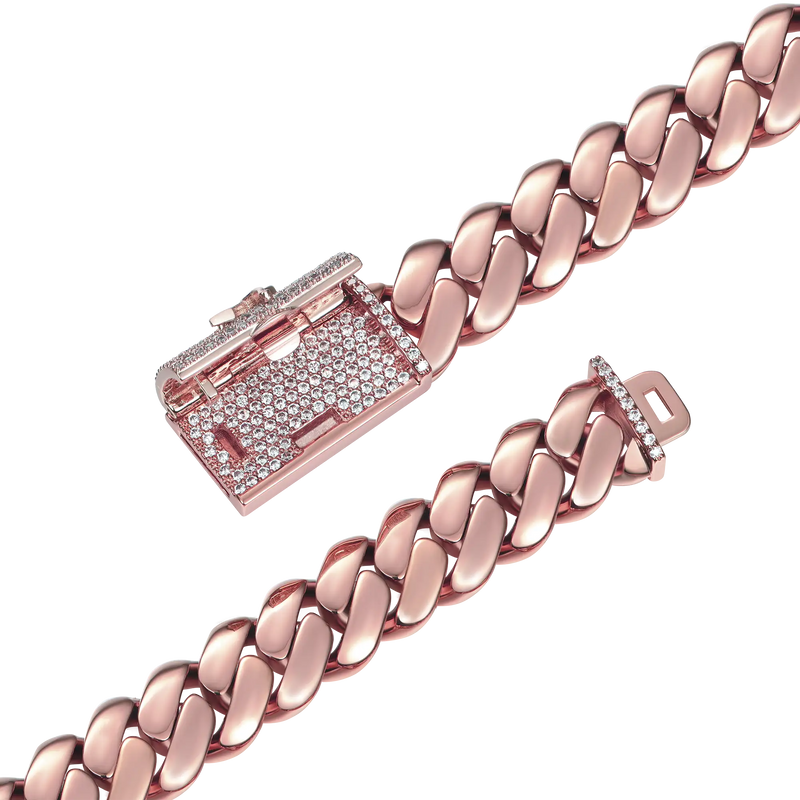 Custom 12mm Solid Miami Cuban Bracelet