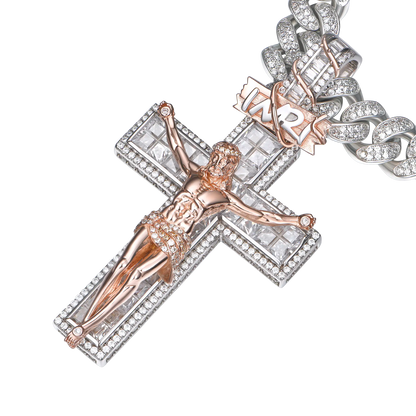 Women's Crucifixion of Jesus Pendant - Large