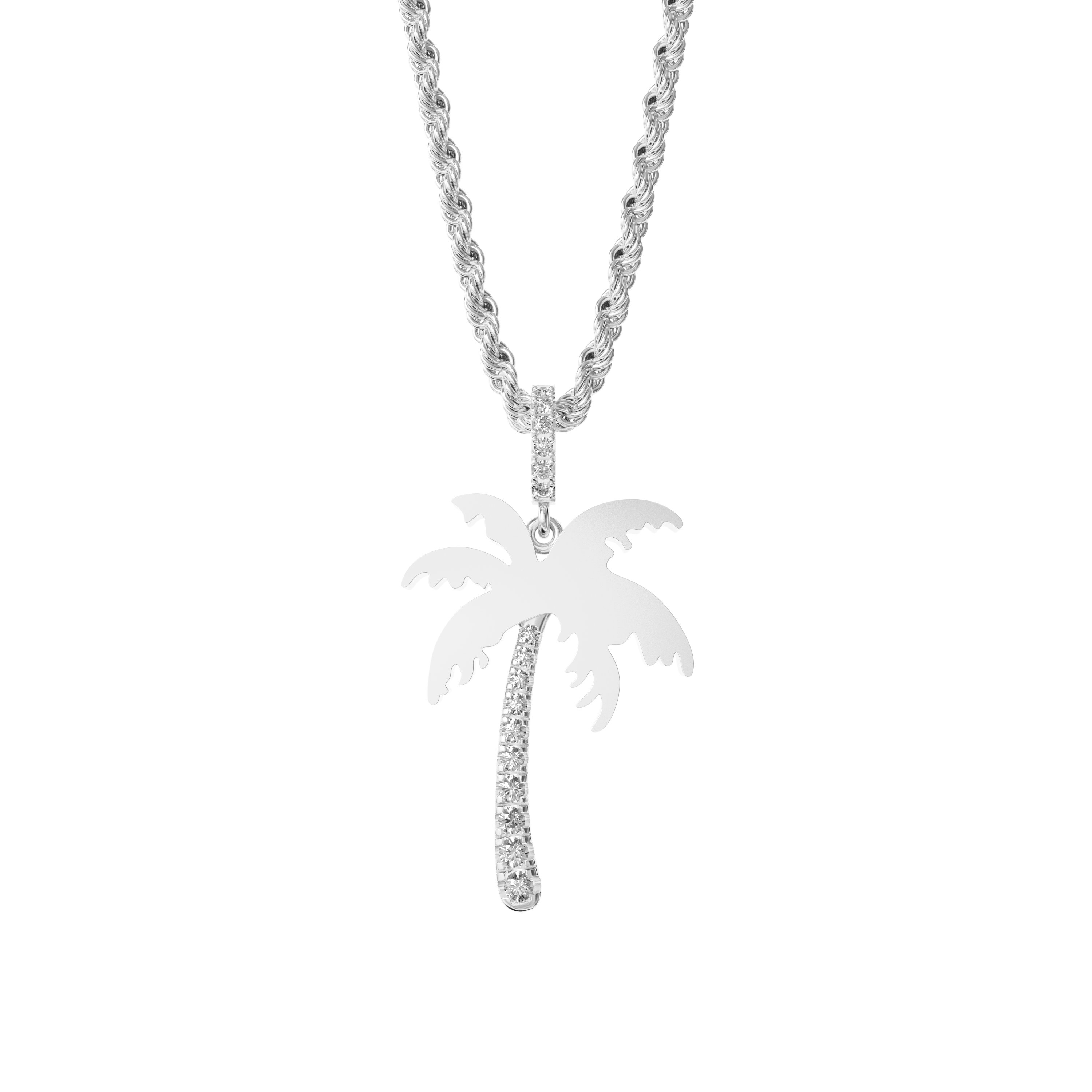 Micro 18K Gold Coconut Tree Pendant