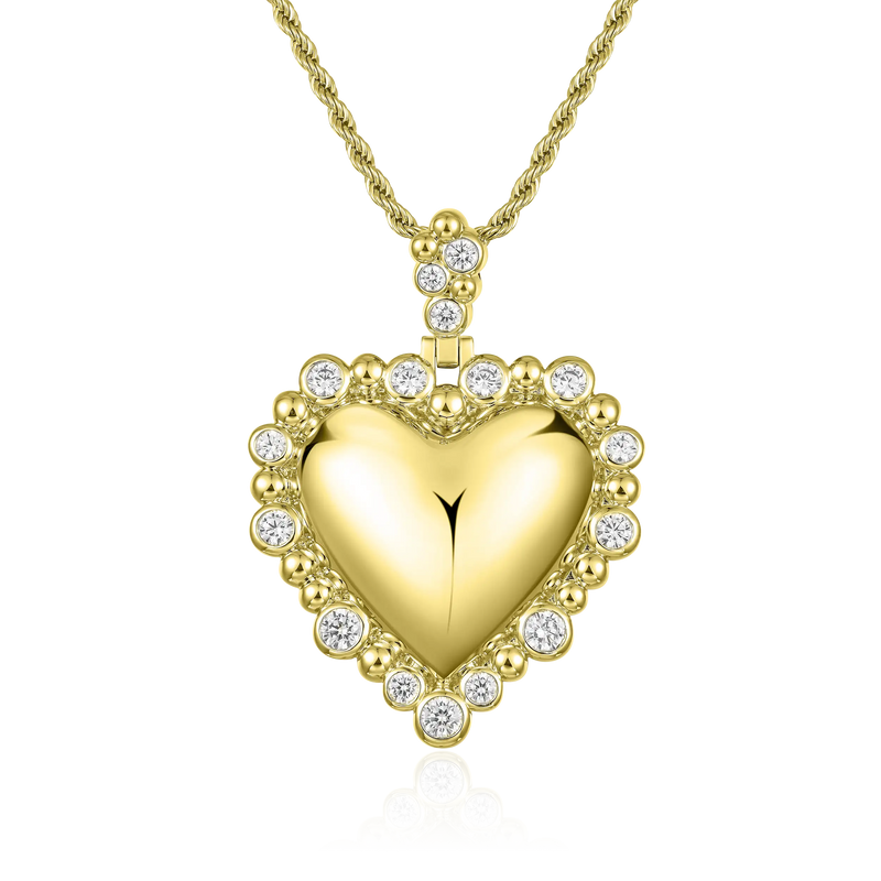 Love Heart Metal Pendant - APORRO