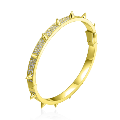 Brazalete con punta de moissanita - 7 mm