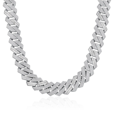 Custom Rollercoaster Buckle Prong Cuban Chain - 25mm
