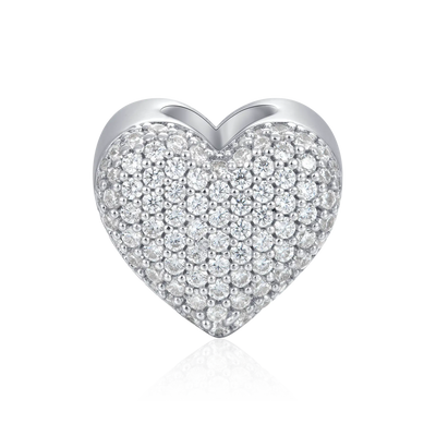 #Style_Heart#Color_White Gold