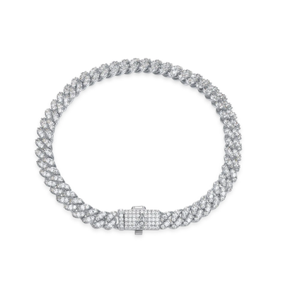Micro Round Cut Cuban Link Bracelet - 6mm