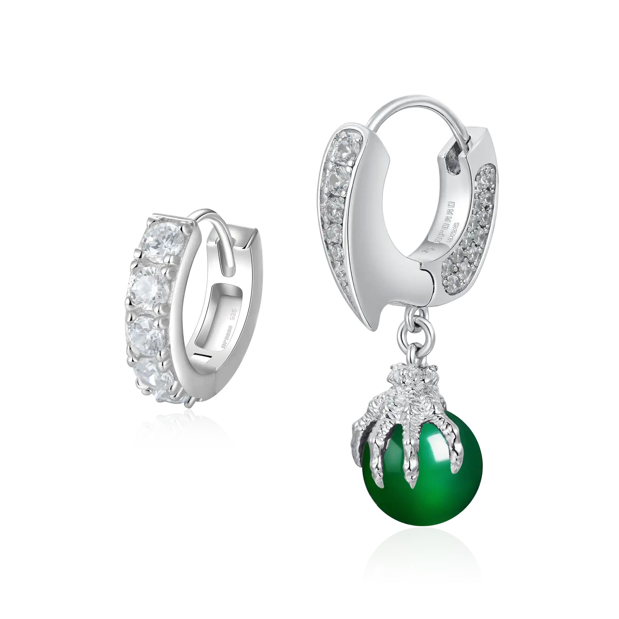WONG Ⅱ Dangly & Classic Hoop Earring Set