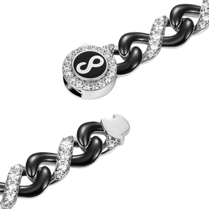 Infinity Two-tone Snake Shape Bracelet - 8mm