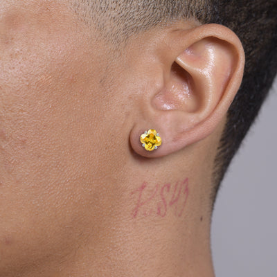 S925 Blossom Cut Stud Earrings