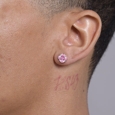 S925 Blossom Cut Stud Earrings