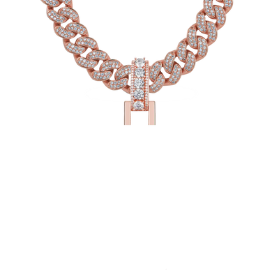 12mm Bail-Custom Radiant Layers Vertical Letter Pendant