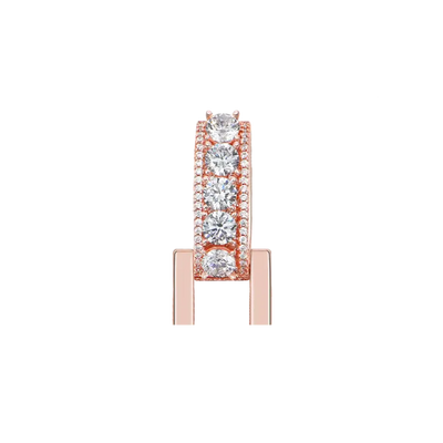 12mm Bail-Custom Radiant Layers Vertical Letter Pendant
