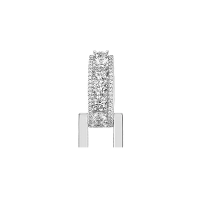 12mm Bail-Custom Radiant Layers Vertical Letter Pendant