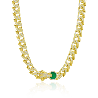 WONG Ⅱ Ridge Iced Out Cuban Chain - 12mm