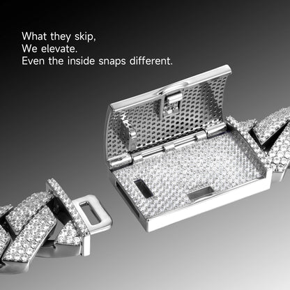 Cadena de enlace cubano de punta de corte redonda - 15 mm