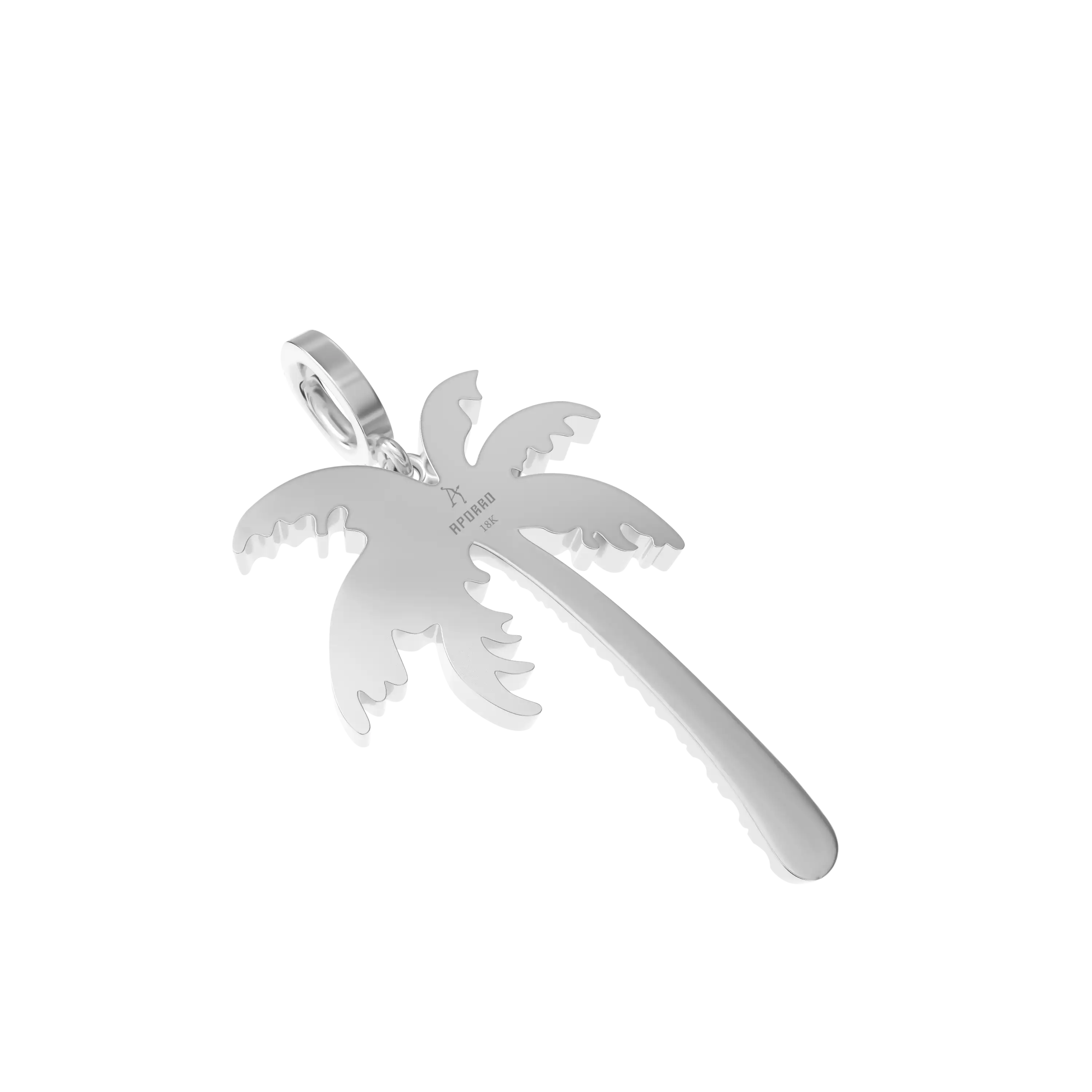 Micro 18K Gold Coconut Tree Pendant