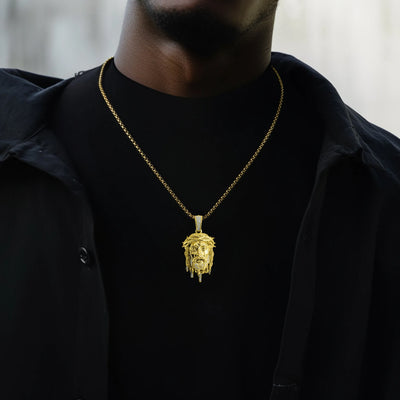 Drip Messiah - Pendentif Dieu Drippin' Jesus - 38 mm 
